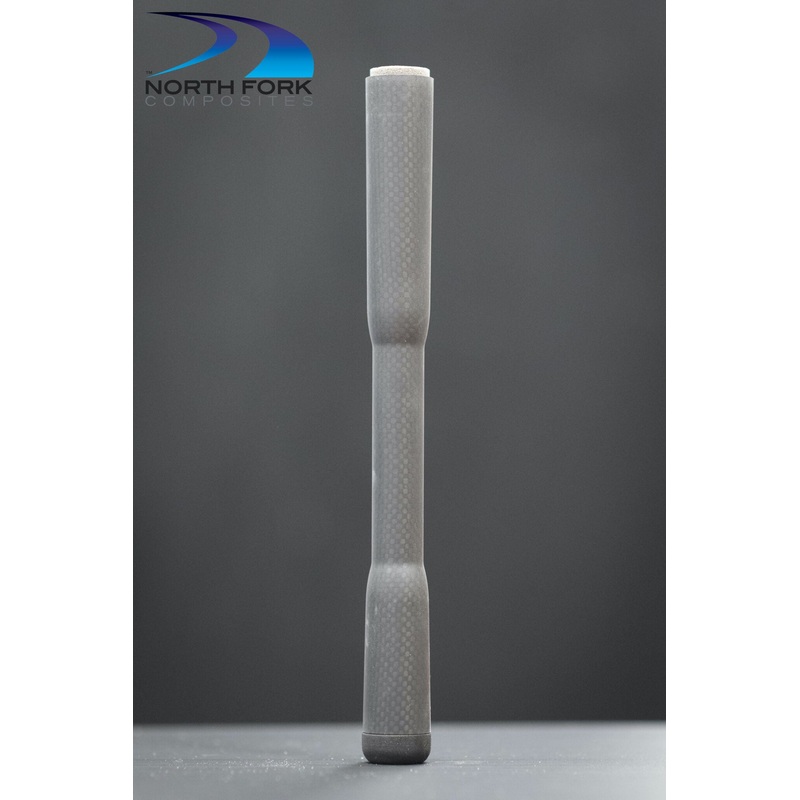 9.75″ Cast “Flor” Soft Touch Carbon Rear Grip (1K smaller carbon pattern)
