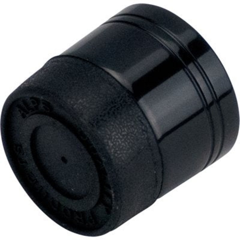ALBC20-B – Butt Cap Aluminum ID 19.685mm – Black