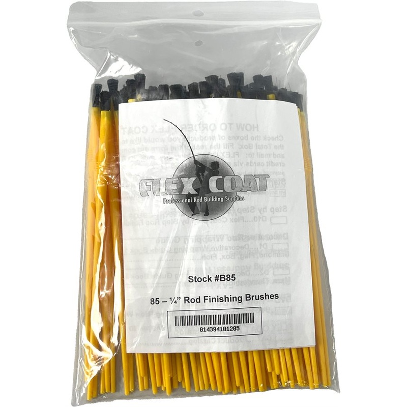 B85 – Bulk Package of 85-1/4″ Brushes (Yellow)