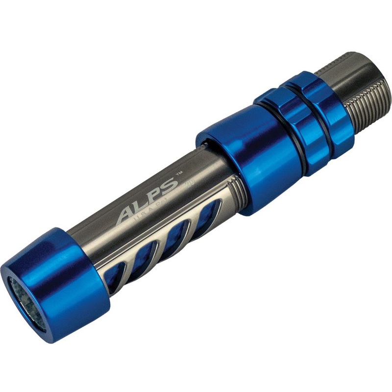 CAH20LX-WTCB-TC/CB – Reel Seat Light Alum w/cushion Dark Titanium Smoke w/Texalium Cobalt Blue Insert