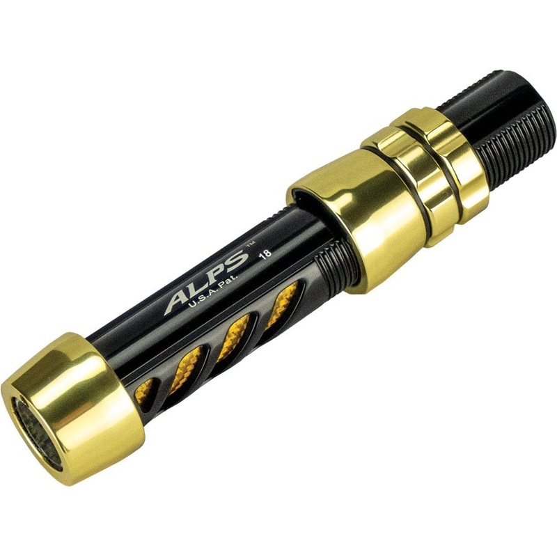 CAH20LX-WTPG-B/PG – Reel Seat Light Alum w/cushion Texalium Pale Gold Insert-Black/Pale Gold