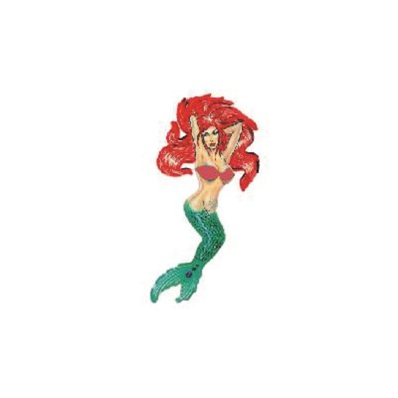 DCL213 – Decal Mermaid (Redhead) 1.53″ x .80″ (C442)