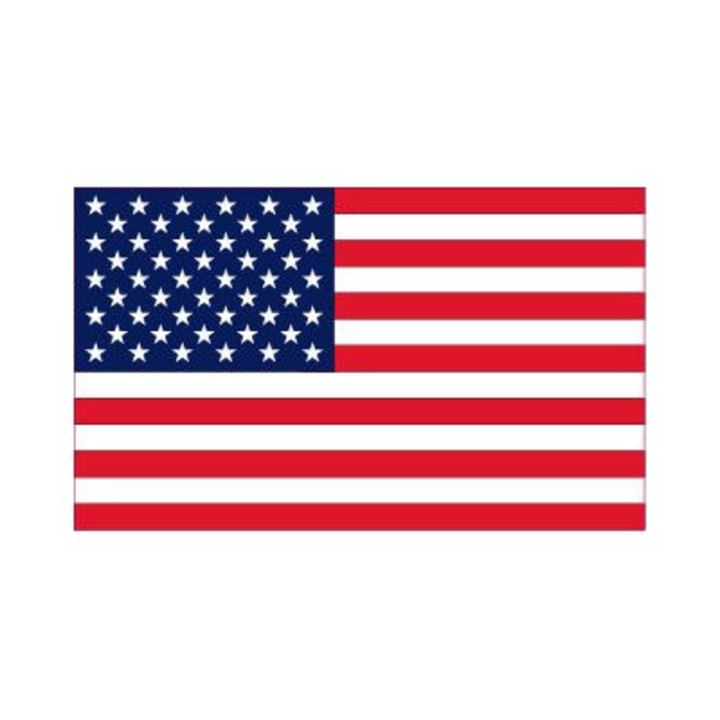 DCL217 – Decal American Flag (Flat) .50″ x .83″ (FL1-USA-FLAT)