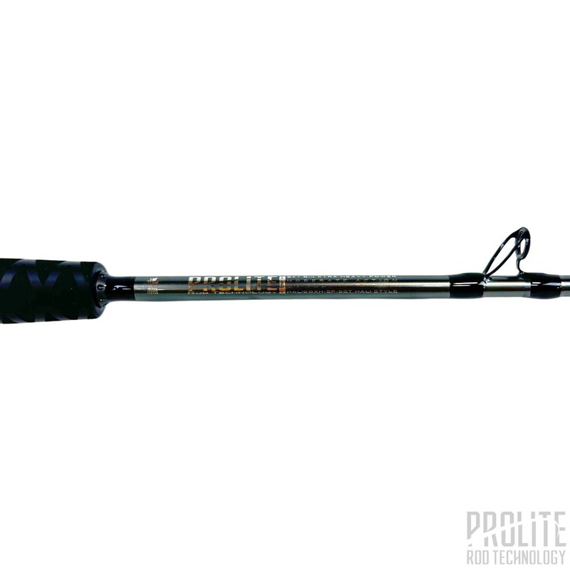 SELECT BLEND HALIBUT 5’8″ 50-100# XTRA HEAVY SPIRAL WRAP (GREY TRIM)