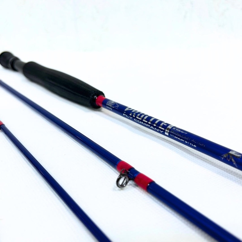 TITANIUM FLY 9’0″ 5-WEIGHT 4-PIECE WITH CARBON TUBE / TITANIUM TRIM PACKAGE WITH NEON PINK WRAPS
