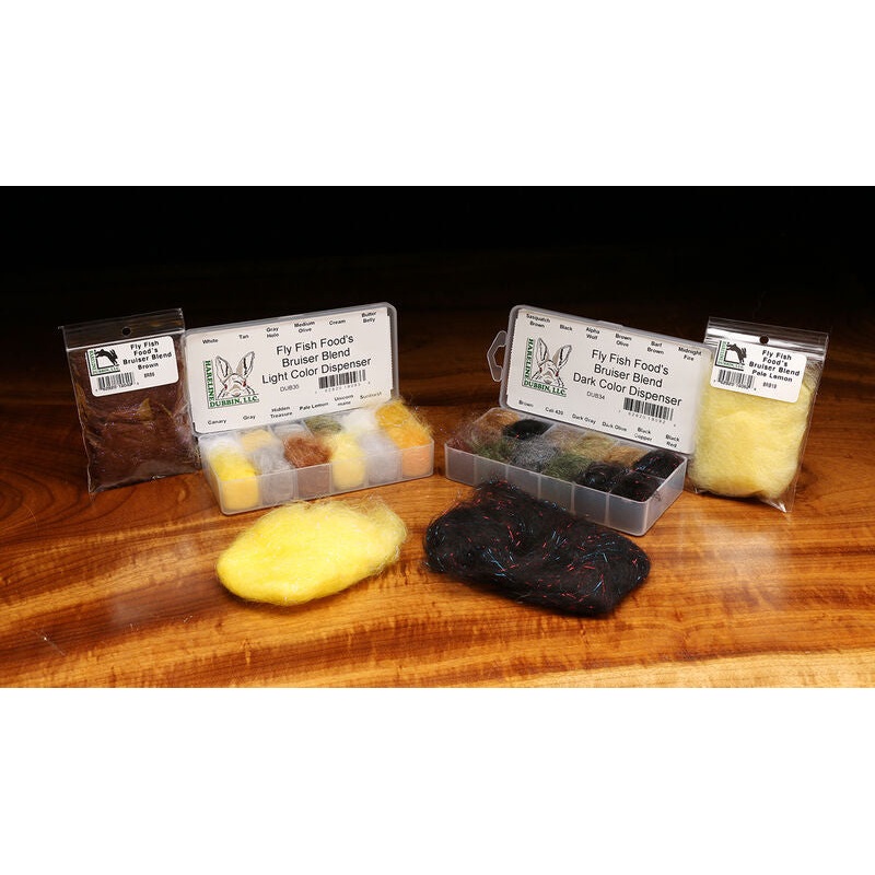 Hareline Dark Bruiser Blend Dubbing Dispenser