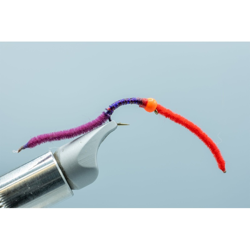 Eric’s Firebead Sparkle Worm Wine Red #12