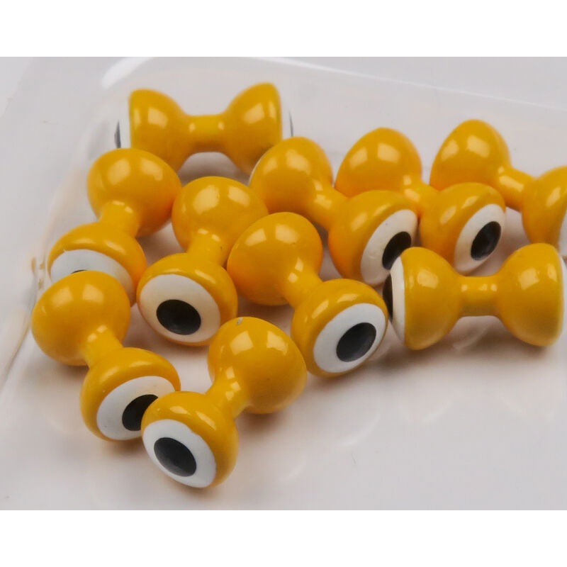 Hareline Small Double Pupil Brass Eyes