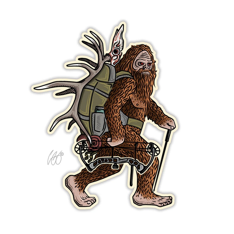 Casey Underwood Bow Squatch Sticker