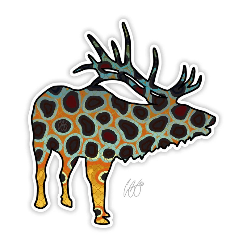 Casey Underwood Elk Brown Sticker