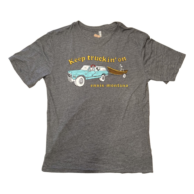 MTS Logo Indie II Truckin S/S T-Shirt Salt & Pepper