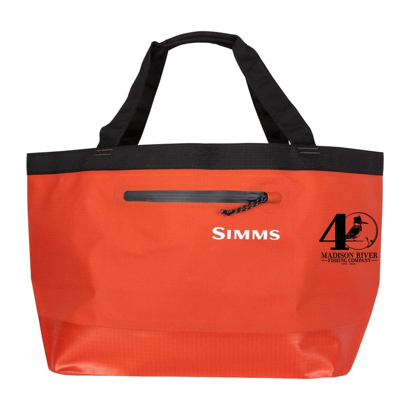 Simms MRFC 40th Logo Dry Creek Simple Tote – 50L Simms Orange