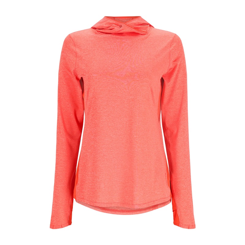 Simms MRFC Logo Womens SolarFlex Hoody Watermelon Heather