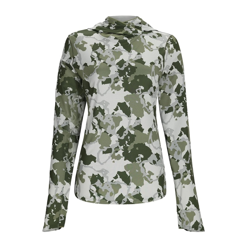 Simms Women’s SolarFlex Hoody Regiment Camo Clover