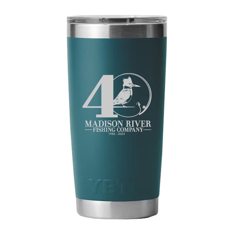 YETI MRFC 40th Logo Rambler 20 oz Tumbler MS Agave Teal