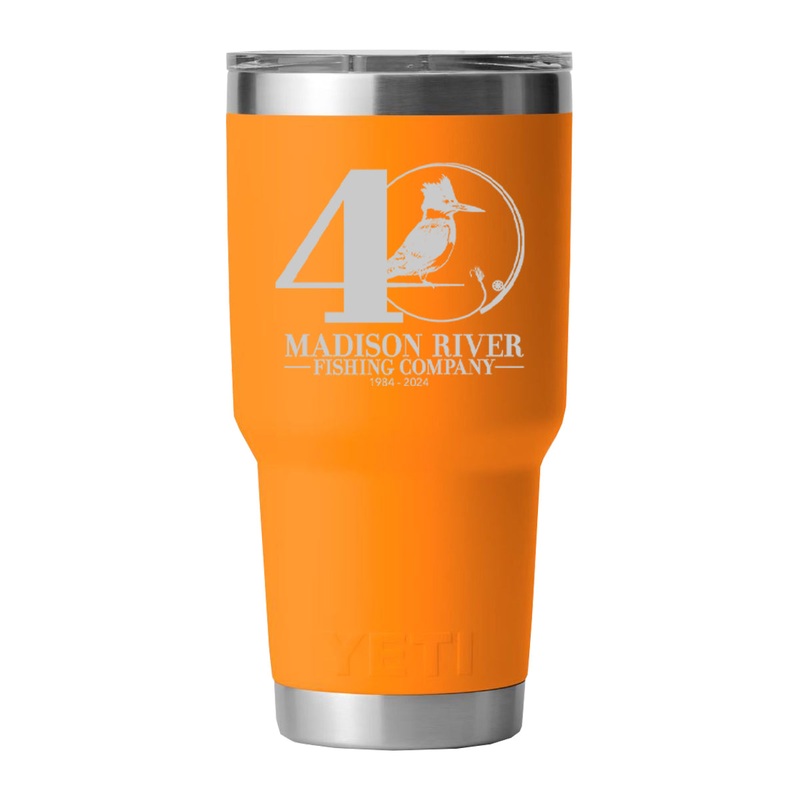 YETI MRFC 40th Logo Rambler 30 oz Tumbler MS King Crab Orange