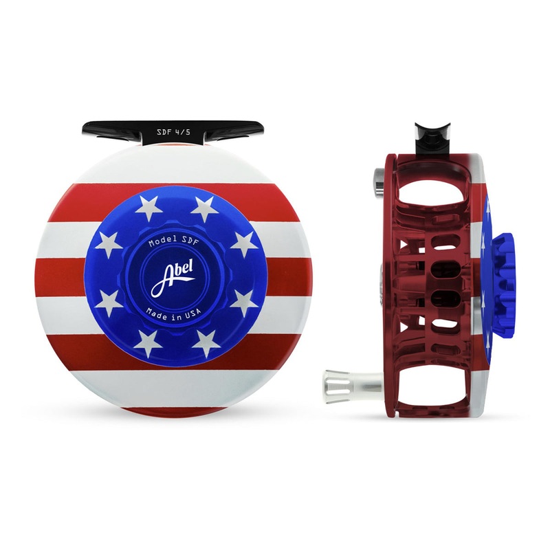 Abel SDF Reel 4/5 USA Flag with Platinum Handle