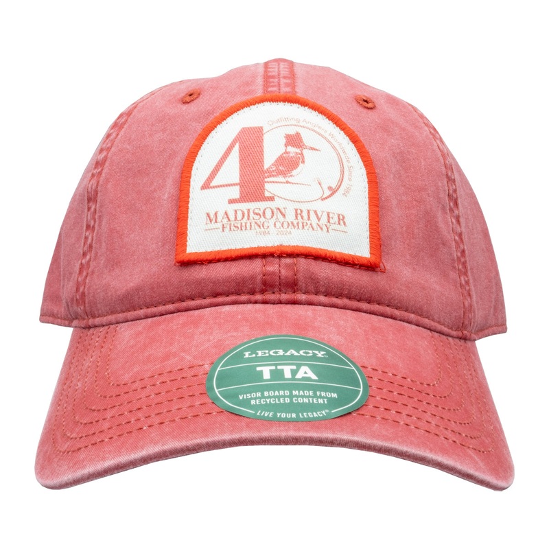 MRFC 40th Logo Hat Weathered Red w/Printed Front Patch