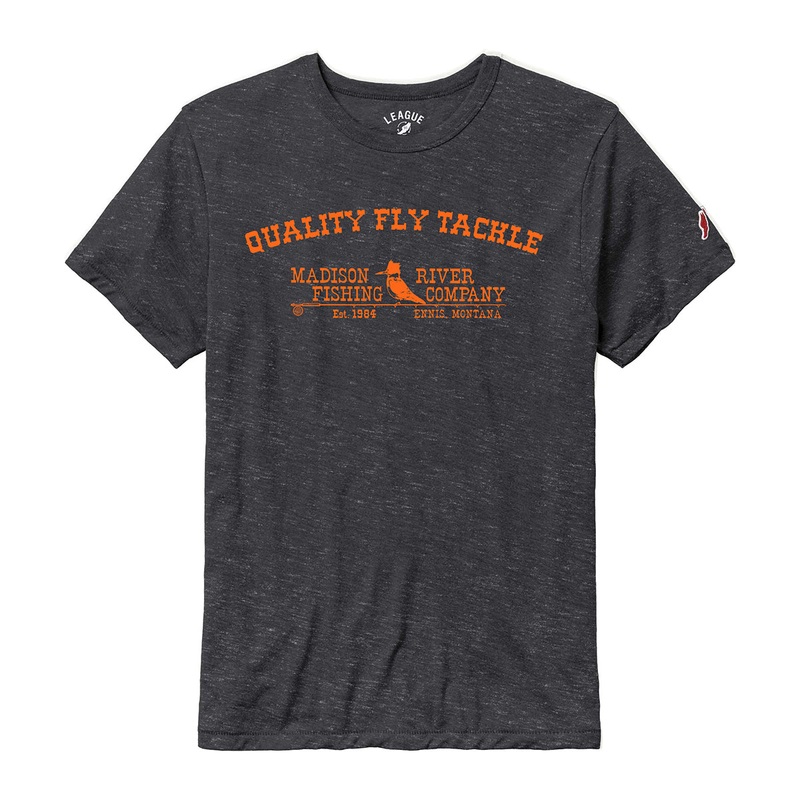 MRFC Logo Quality Fly Tackle Sueded S/S T-Shirt Black w/Gray Logo