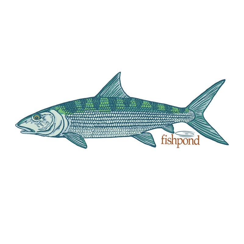 Fishpond Phantom Sticker 6″