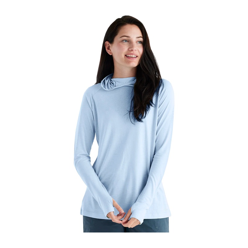 Free Fly Women’s Bamboo Lightweight Hoodie II Clear Sky