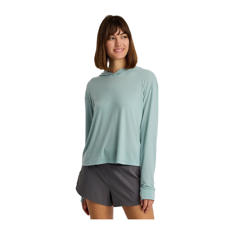 Free Fly Women’s Elevate Lightweight Hoodie Ocean Mist