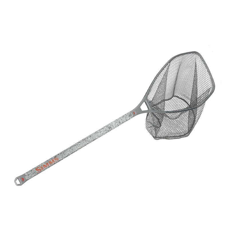 Simms Daymaker Boat Net – Long Handle Pebble Steel