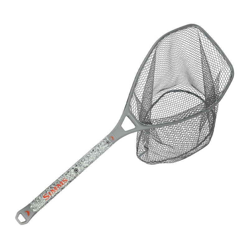 Simms Daymaker Boat Net – Short Handle Pebble Steel