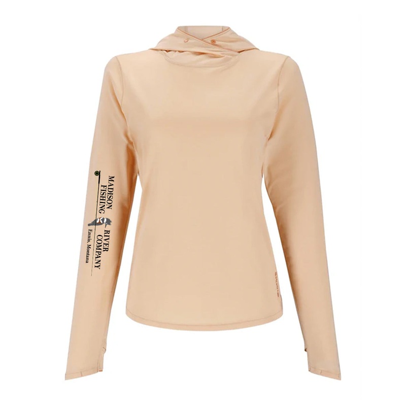 Simms MRFC Logo Womens SolarFlex Hoody Antigua Heather