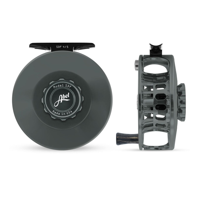 Abel SDF Reel 4/5 Solid Slate Gray with Ebony Handle