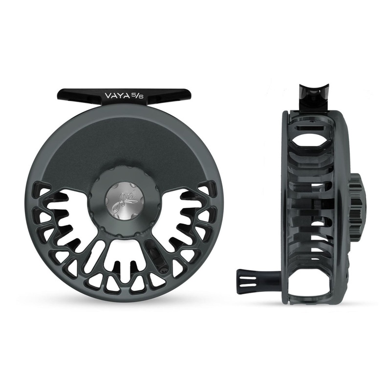 Abel Vaya Reel 5/6 Slate Gray, Slate Gray Drab Knob with Black Handle