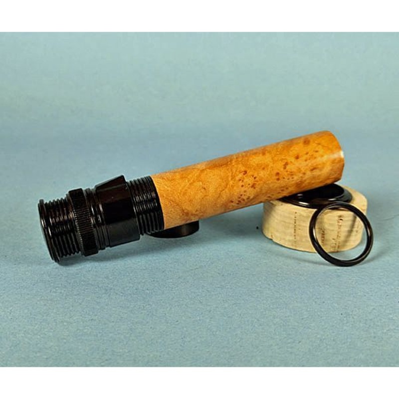 Bellinger .680 Up Lock Reel Seat – Black Aluminum Maple