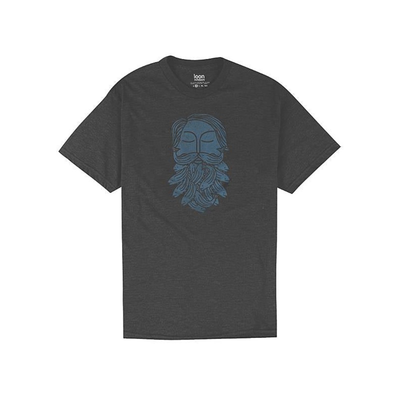 Loon Bearded Shirt Charcoal