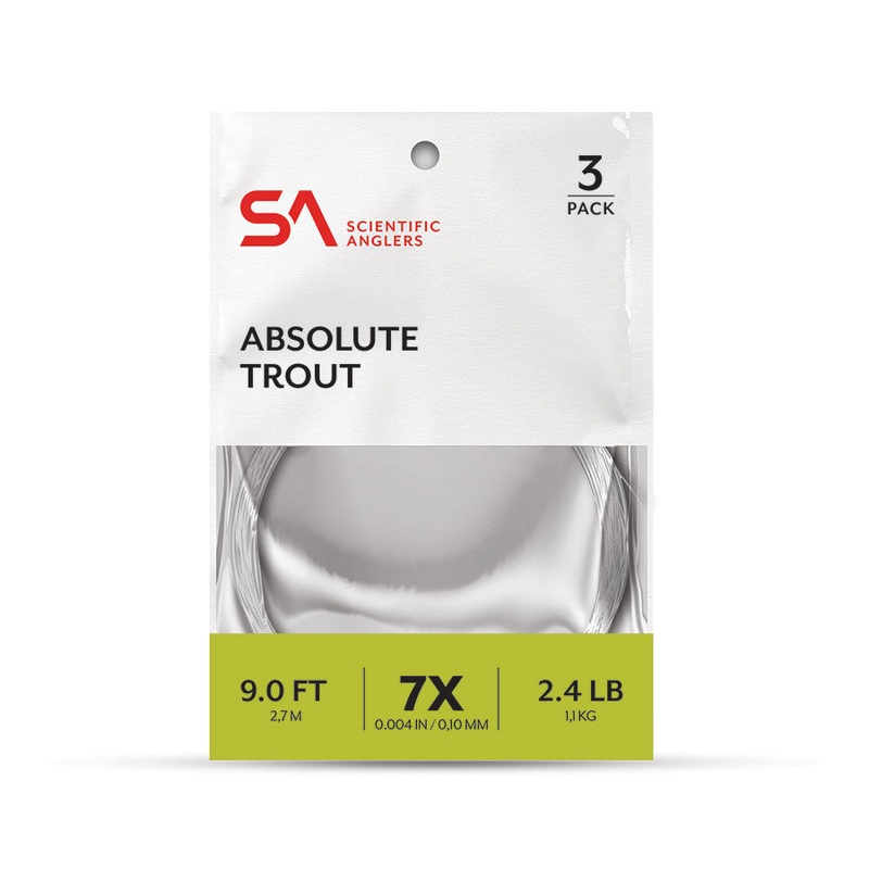 Scientific Anglers Absolute Trout Leader 7.5′ 3-Pack