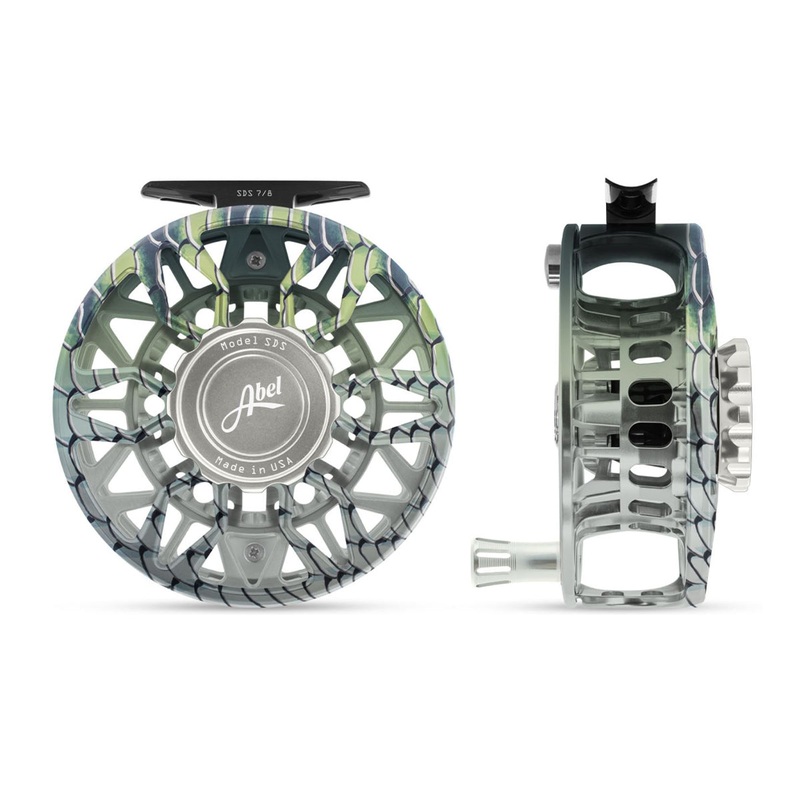 Abel SDS Reel 7/8 Bonefish, Platinum Drag Knob with Platinum Handle