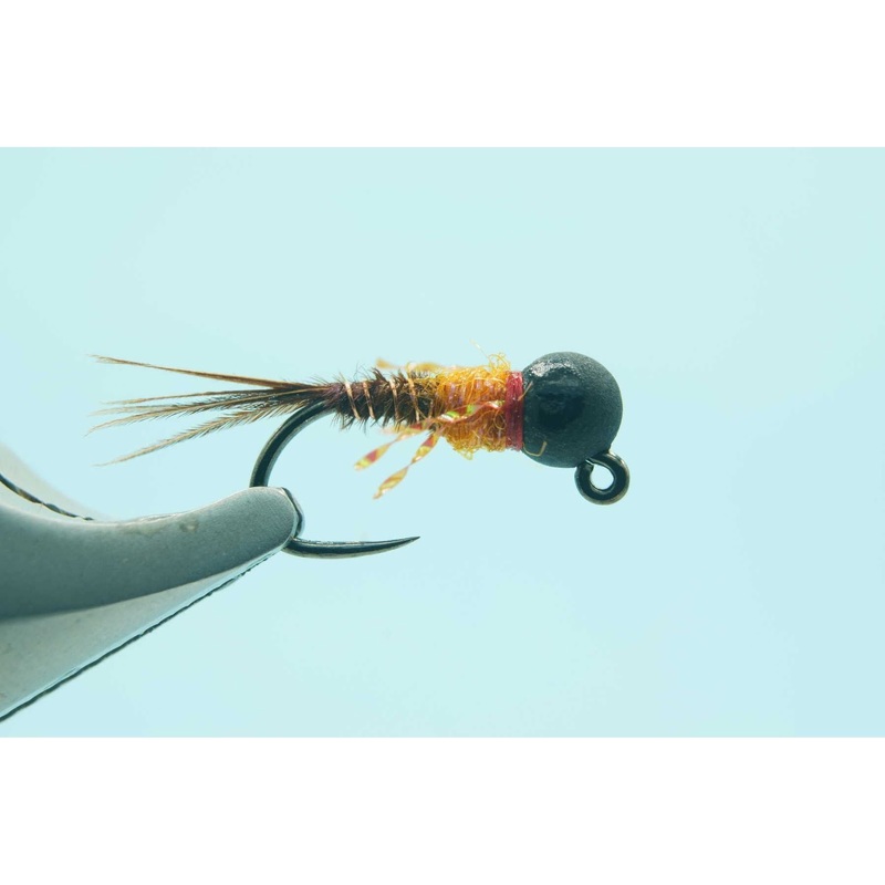 Black BH French Dip Hot Orange #16 2.3mm Bead