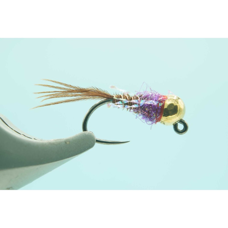 Gold BH French Dip Purple #12 3.8mm Bead