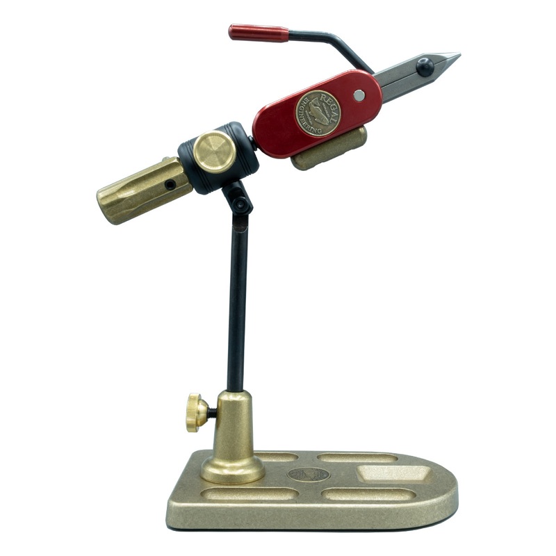Regal Revolution Vise – Stainless Jaw with Bronze Pocket Base Hot Rod Red