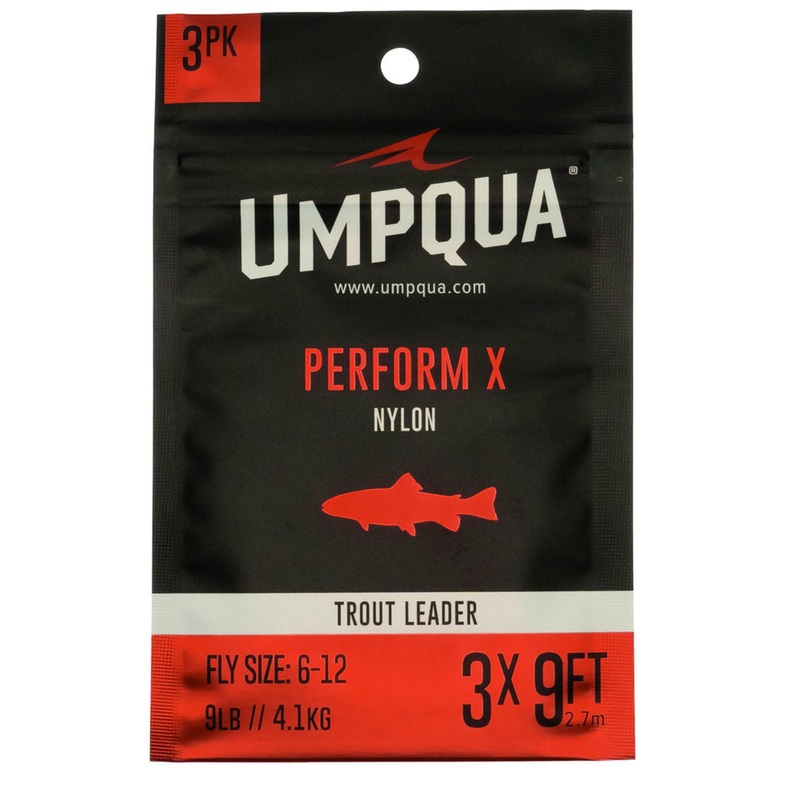 Umpqua Perform X Trout Leader 3-Pack 9′