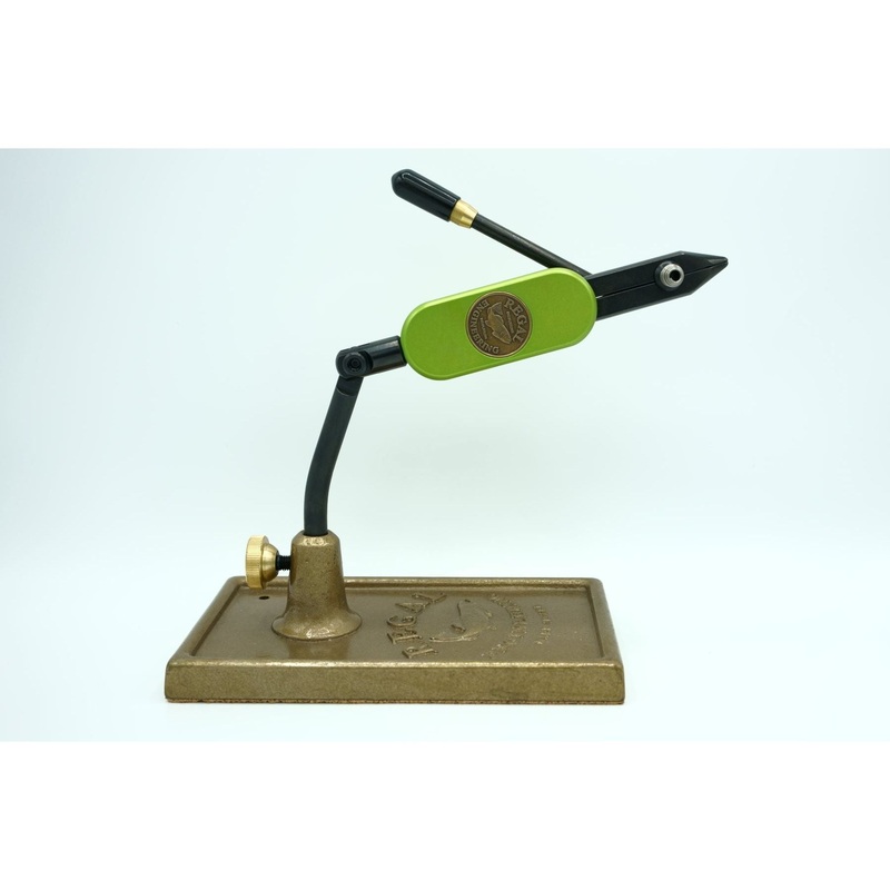 Regal Medallion Vise – Standard Jaw with Traditional Bronze Base Lime Green