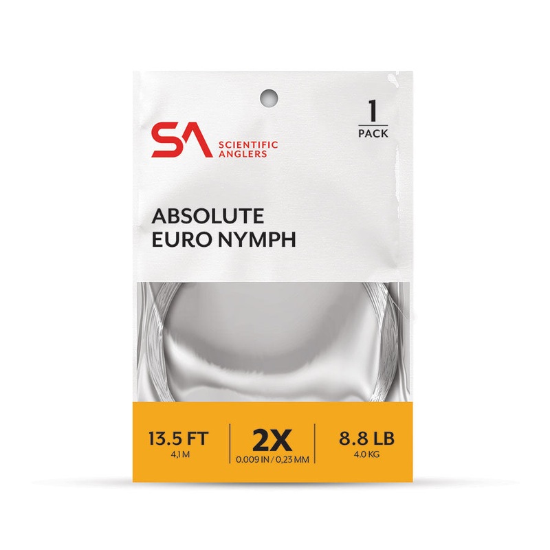 Scientific Anglers Absolute Euro Nymph 2X – 13.5′ Leader