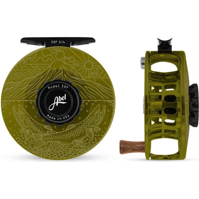Abel SDF 5/6 Reel Underwood Ridge Riders Dark Olive/Black Handle
