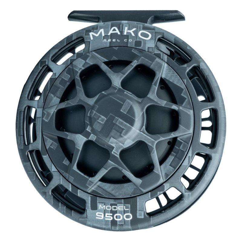 Mako 9500-810 Inshore Fly Reel Matte Digi Camo Gray Left Hand