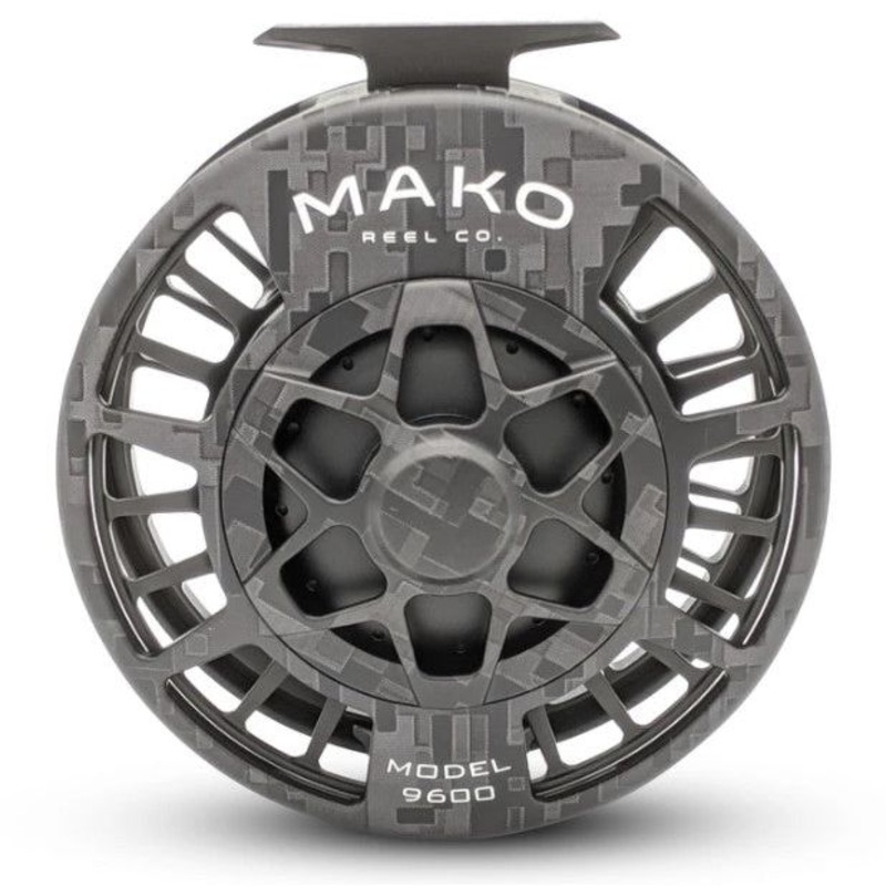 Mako 9600B Large Fly Reel Digi Camo Grey Left Hand