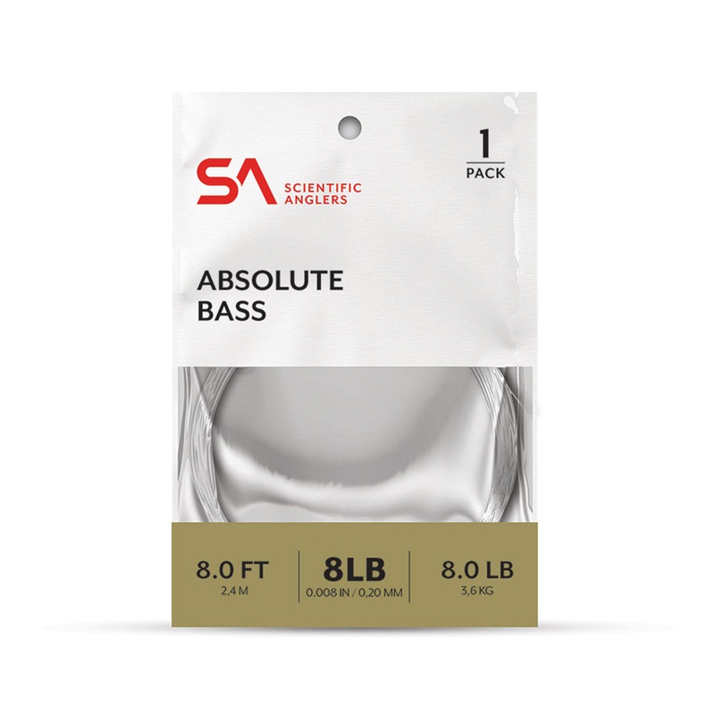 Scientific Anglers Absolute Bass Leader 8′ Single