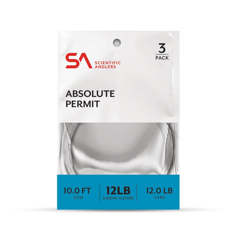 Scientific Anglers Absolute Permit Leader 10′ 3-Pack