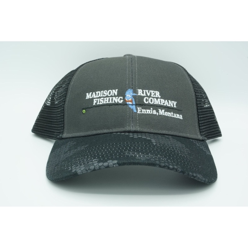 Simms MRFC Logo Trucker Hex Camo Carbon