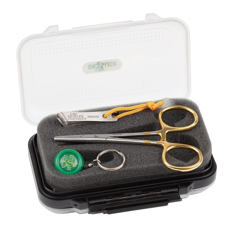 Dr. Slick Gold Standard Clamp Gift Set in Medium Fly Box