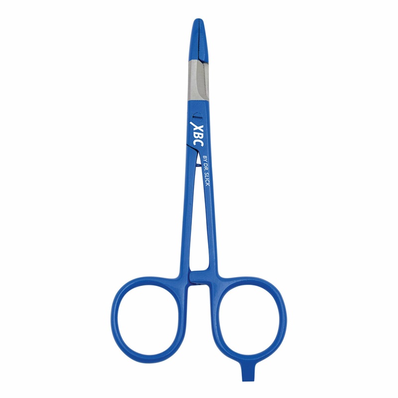 Dr. Slick XBC Scissor Clamp, 5″, Blue, Straight