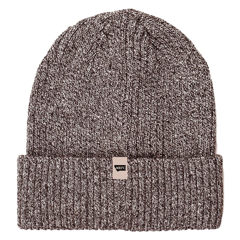 MRFC Logo Melange Beanie Cigar/White